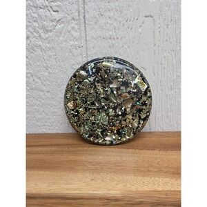 Abalone Shell Lucite Trivet Hot Plate Shells From California